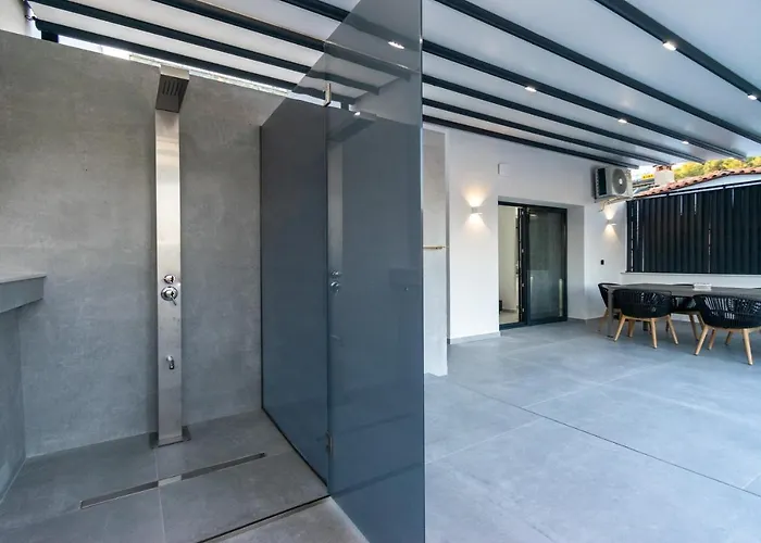 Sithoniars Luxury 2nd Floor Roofgarden With Unique Seaview נאוס מרמרס